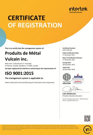 ISO 9001:2015 - CERT-0145410